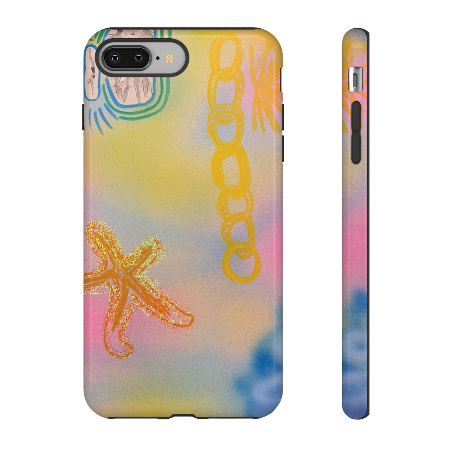 "sweet starfish" airbrush iPhone case