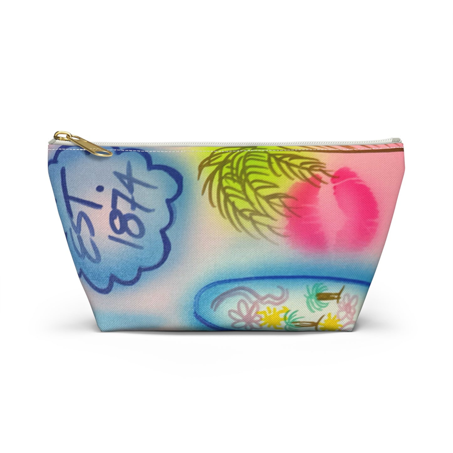 "in the wave" airbrush makeup pouch