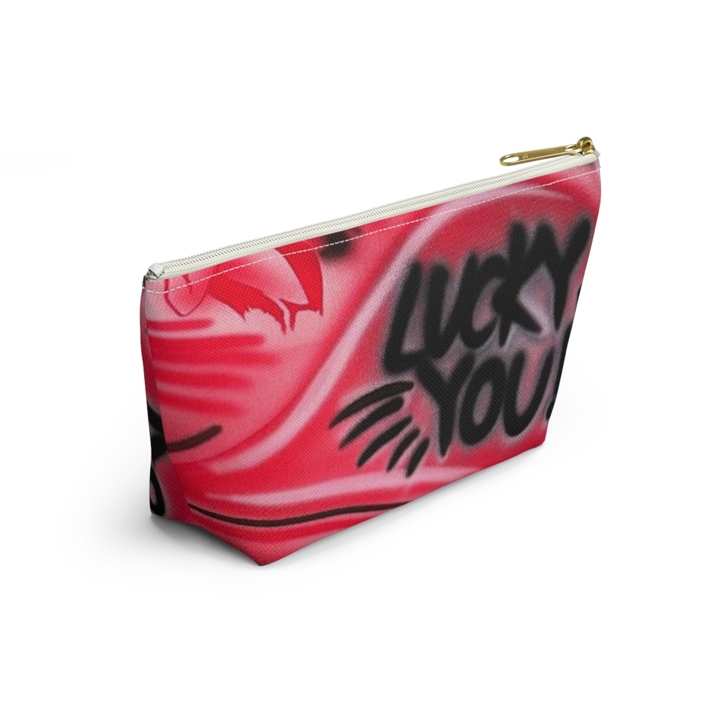 "lucky you pt. 3" airbrush makeup pouch