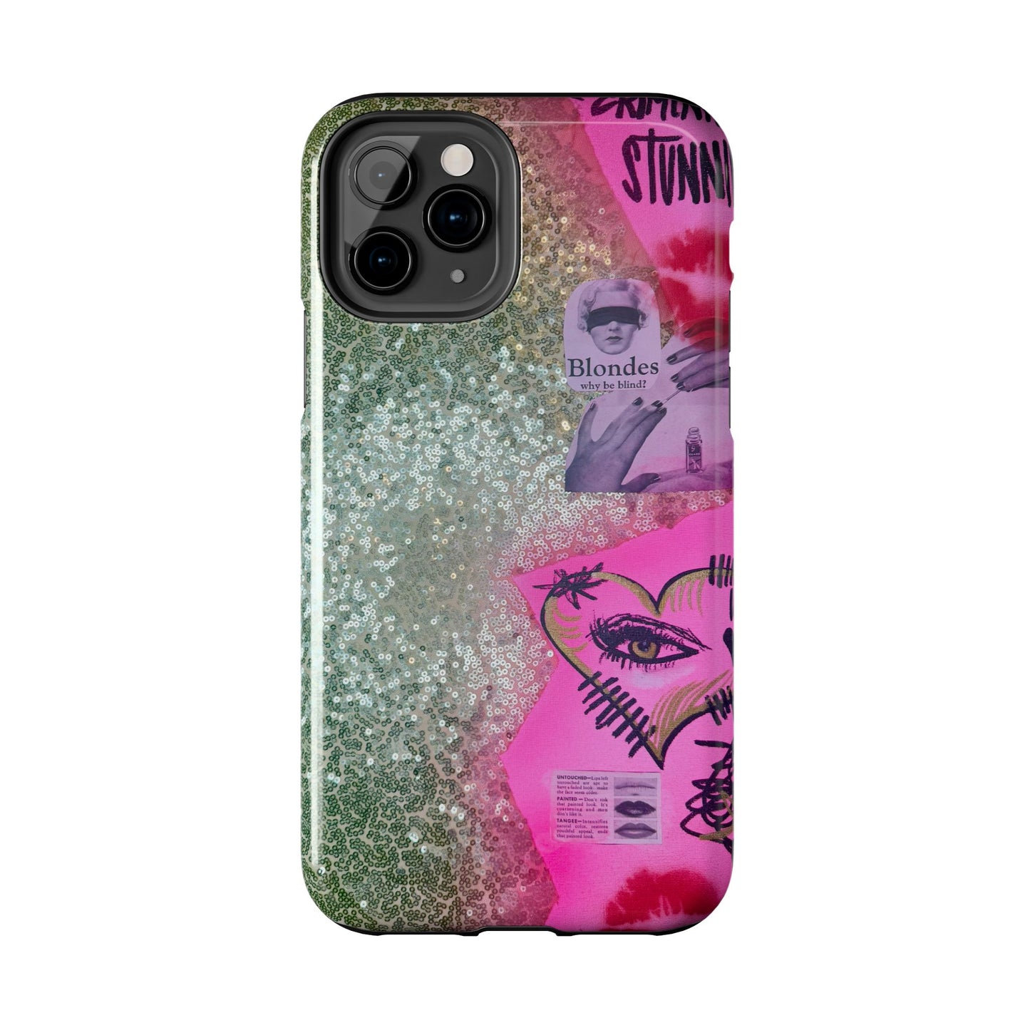 "glitter gloss" airbrush iPhone case