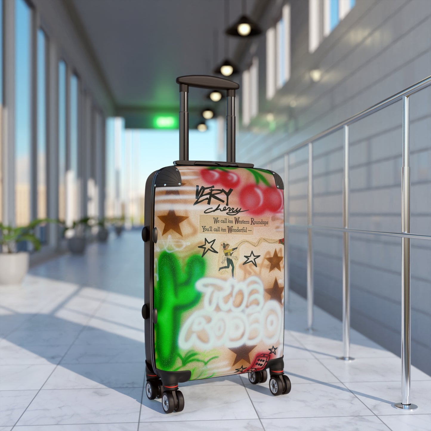 "the rodeo" airbrush suitcase