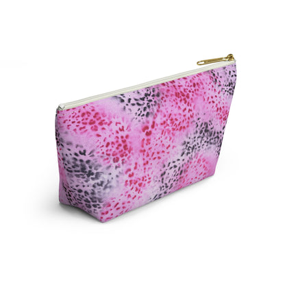 "pink cheetah pt. 2" airbrush makeup pouch