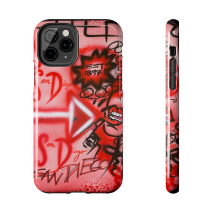 "san diego" airbrush iPhone case