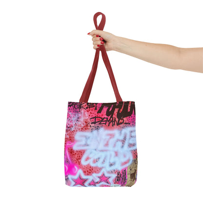 "in the wild" airbrush tote bag