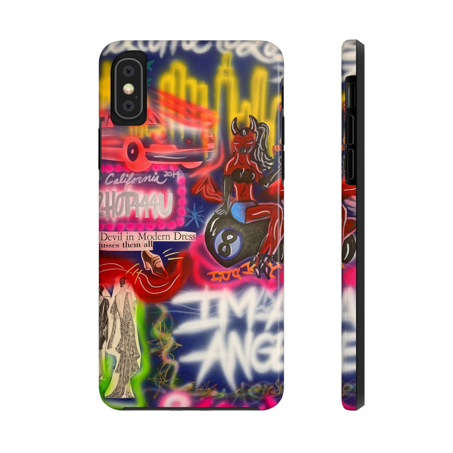 "im an angel" airbrush iPhone case