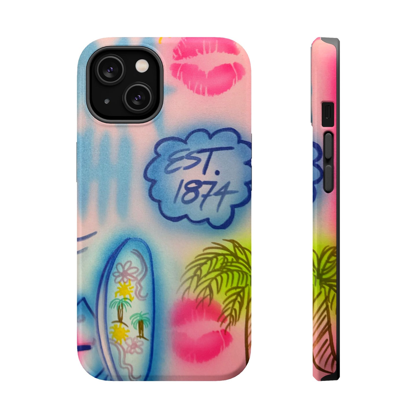 MagSafe "in the wave" airbrush iPhone case