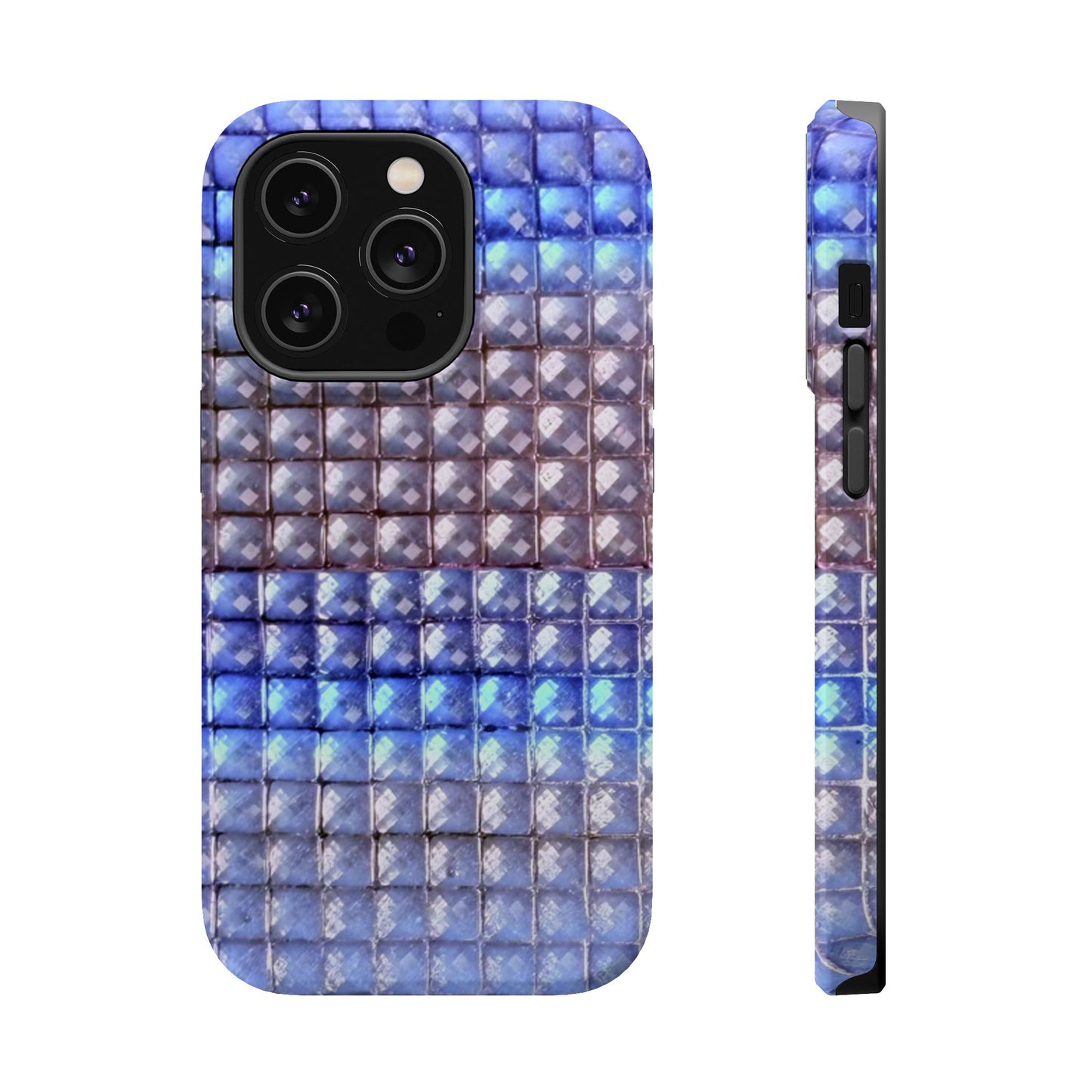 MagSafe "blue studs" airbrush iPhone case