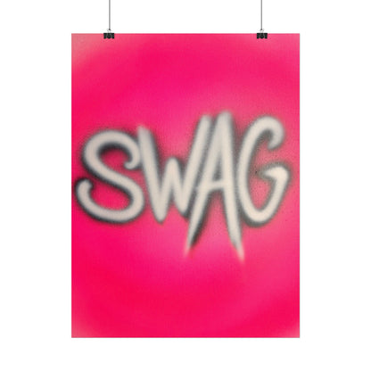 "SWAG" airbrush rolled print
