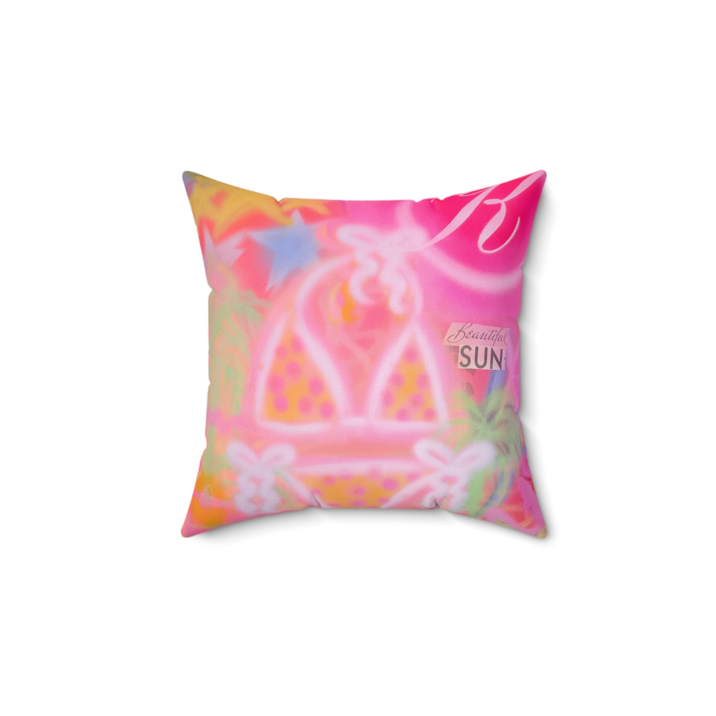 "camair x kaete" airbrush pillow