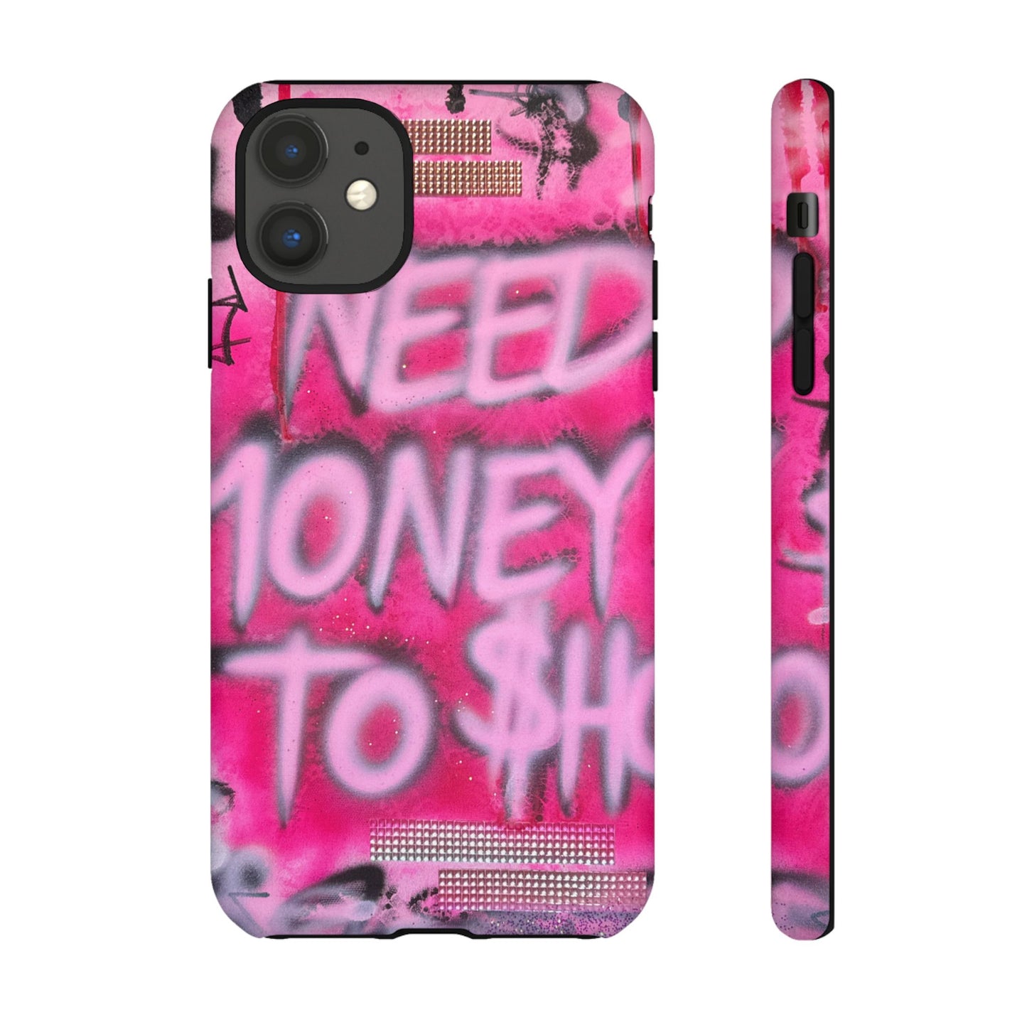 "need $$ to shop" airbrush iPhone case