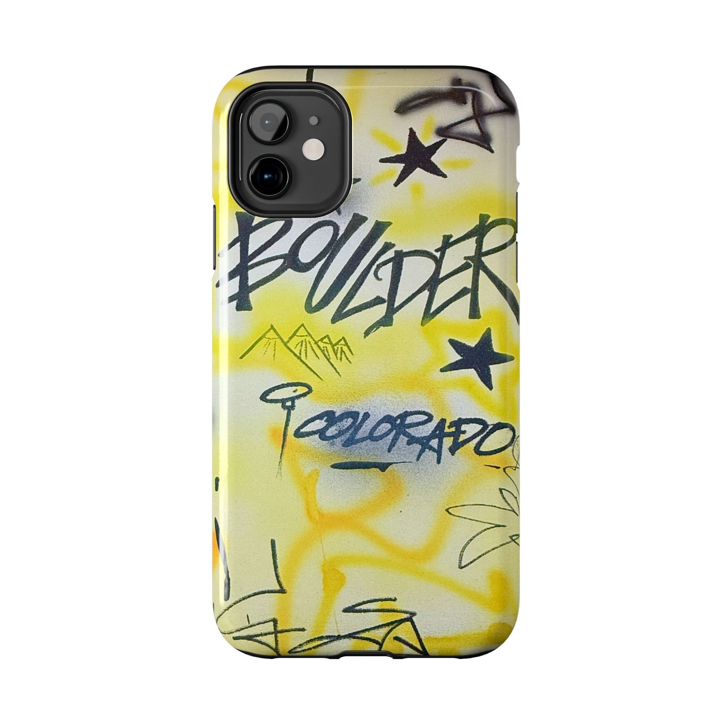 "boulder" airbrush iPhone case