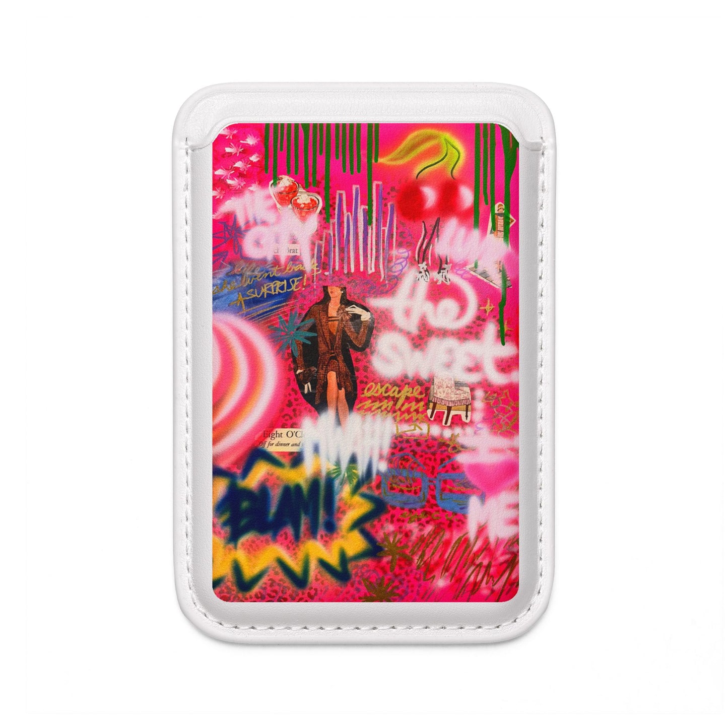 "sweet escape" airbrush vegan wallet (Magsafe® Compatible)