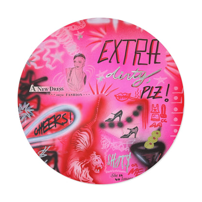 "extra dirty, plz" airbrush vinyl sticker