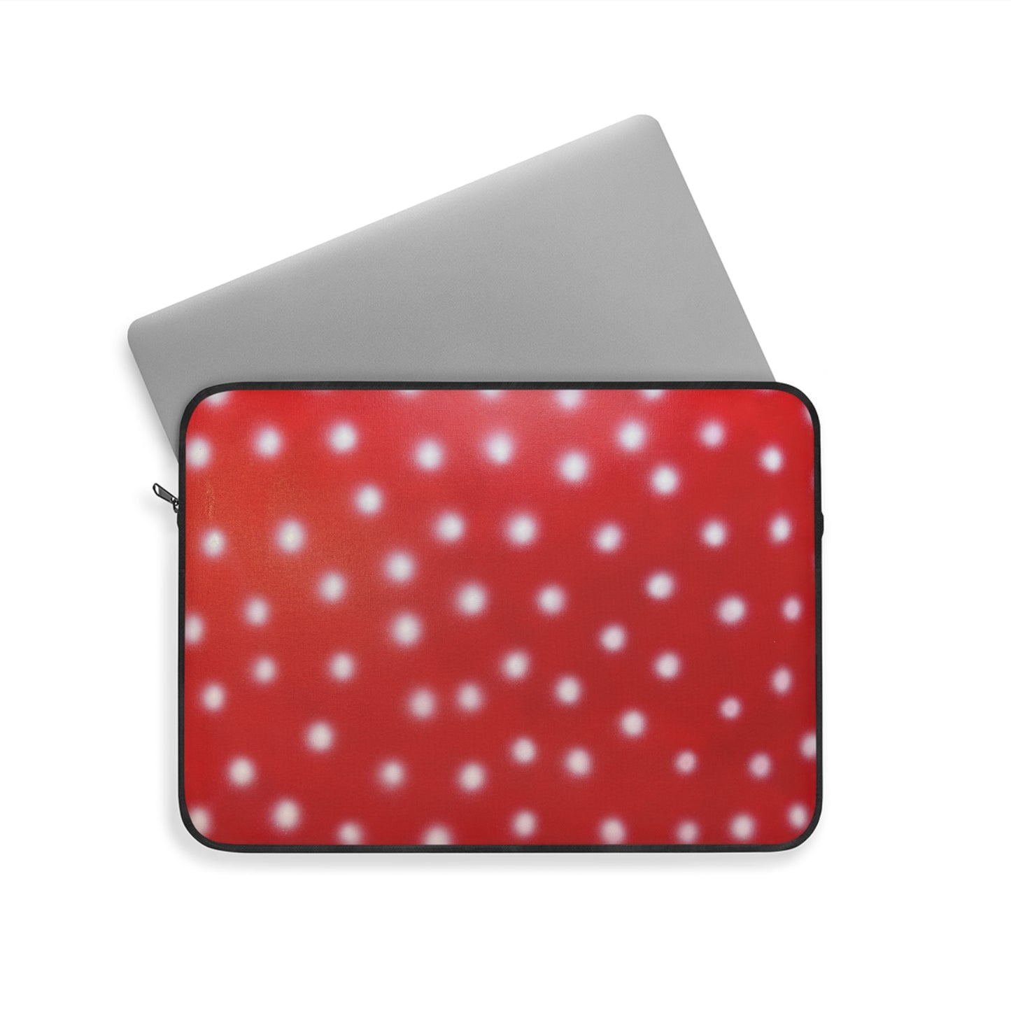 "cherry crush polka dot" airbrush laptop sleeve