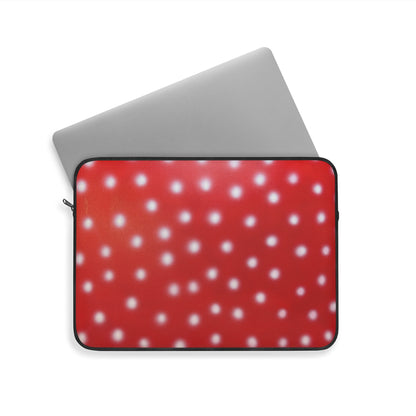 "cherry crush polka dot" airbrush laptop sleeve