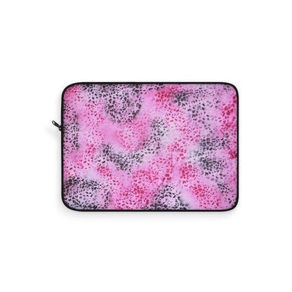"pink cheetah pt. 2" airbrush laptop sleeve