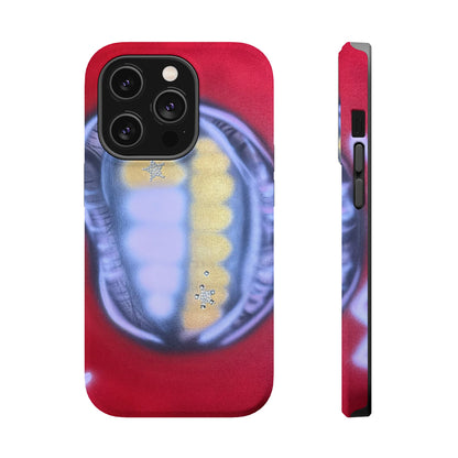 MagSafe "bite me bling" airbrush iPhone case