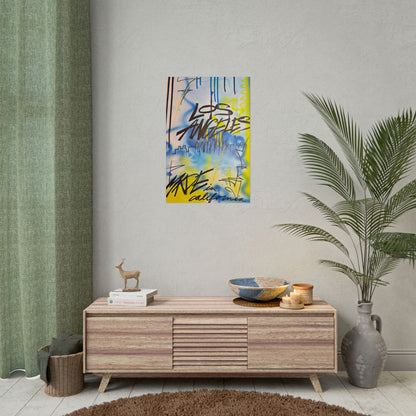 "los angeles" airbrush rolled print