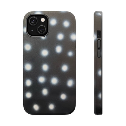 MagSafe "coconut noir polka dot" airbrush iPhone case