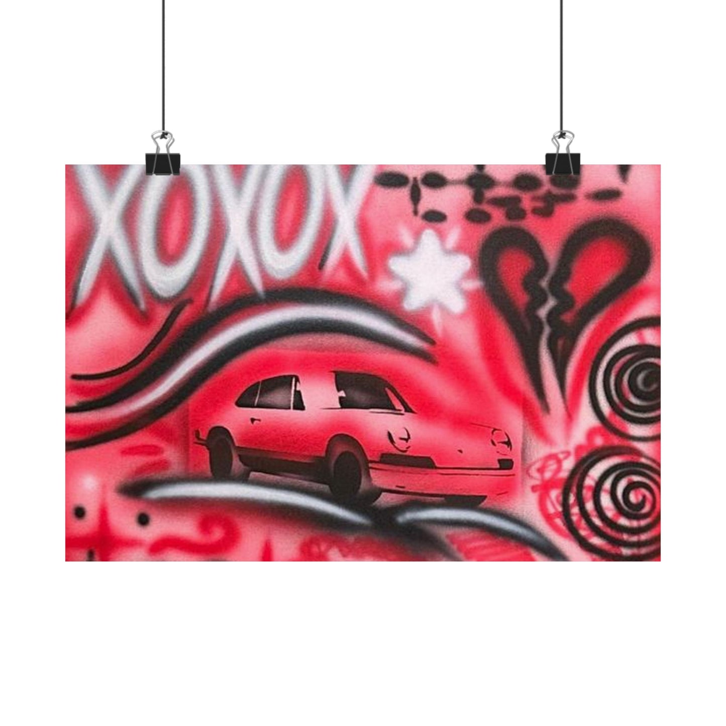 "lucky you! pt. 3" airbrush horizontal print