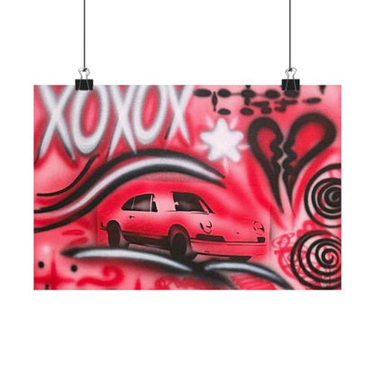 "lucky you! pt. 3" airbrush horizontal print