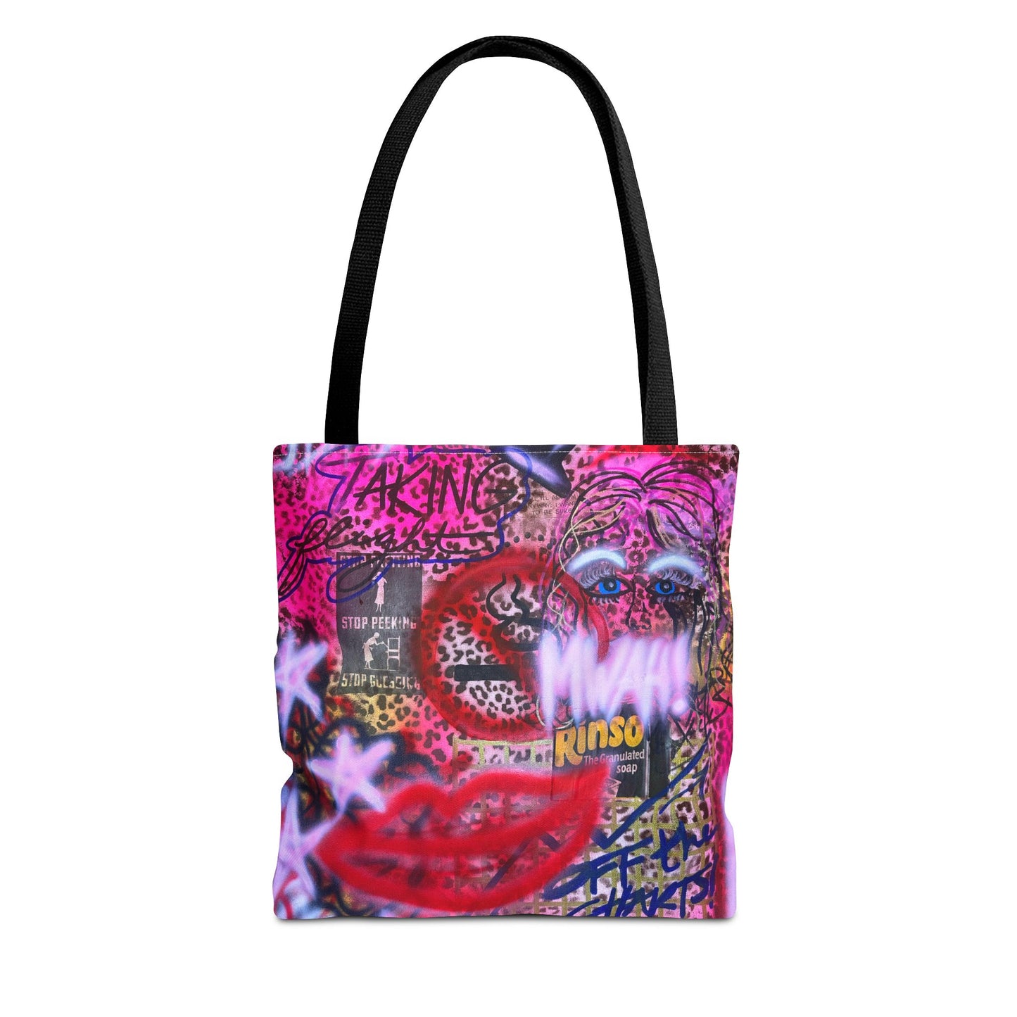 "taking flight" airbrush tote bag