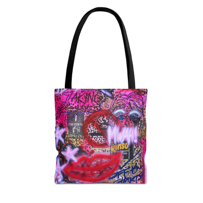 "taking flight" airbrush tote bag