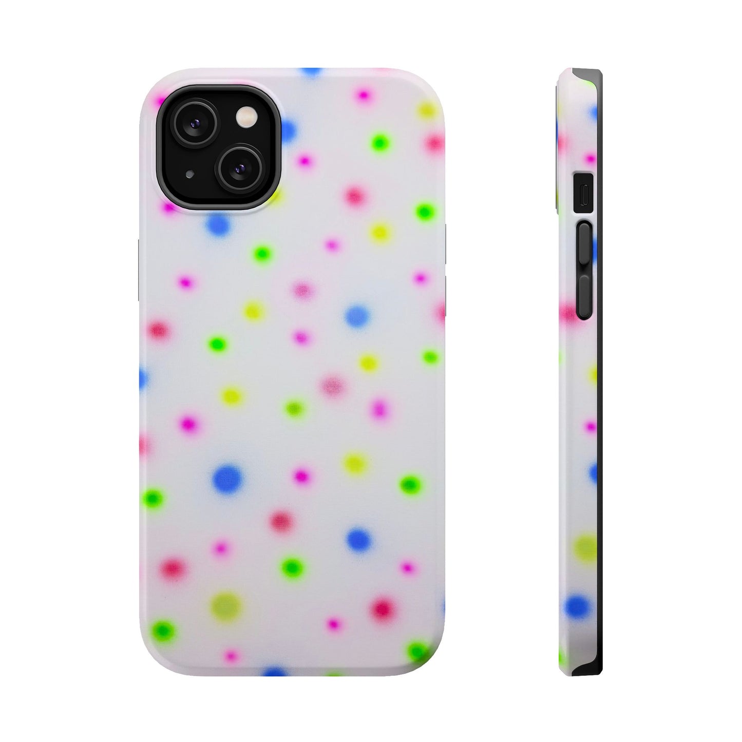 MagSafe "birthday cake polka dot" airbrush iPhone case