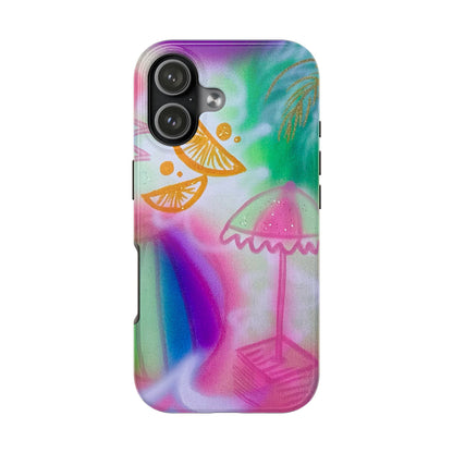 "on the beach" airbrush iPhone case