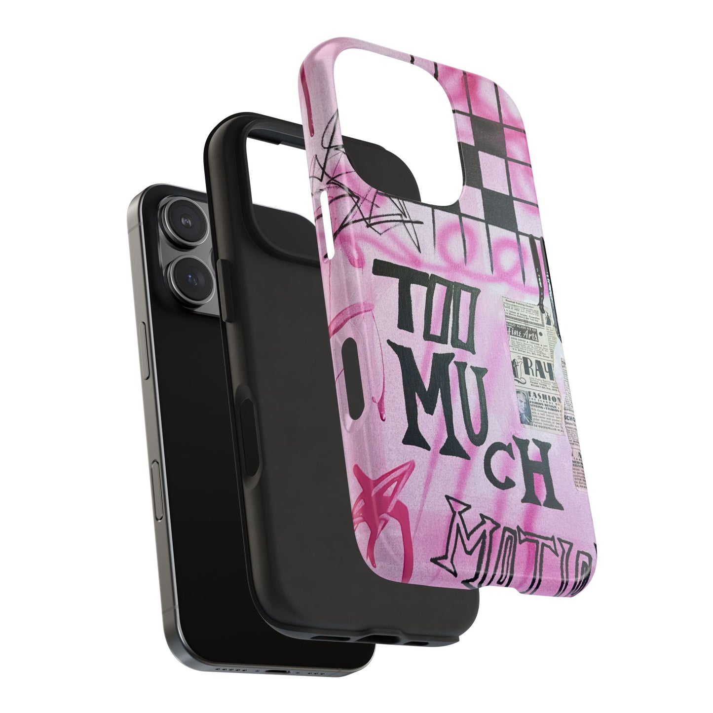 "too much motion" airbrush iPhone case