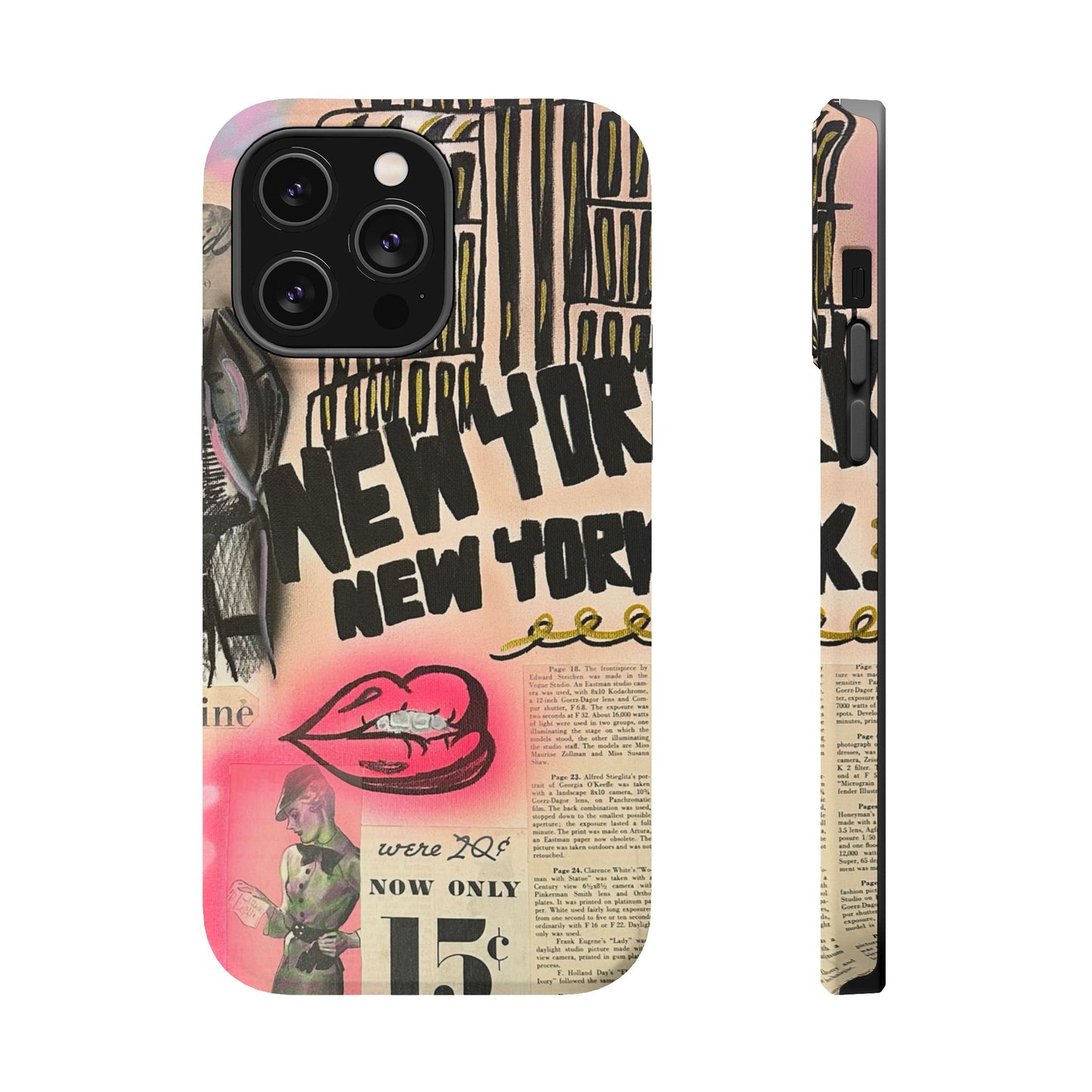 MagSafe "new york, new york" airbrush iPhone case