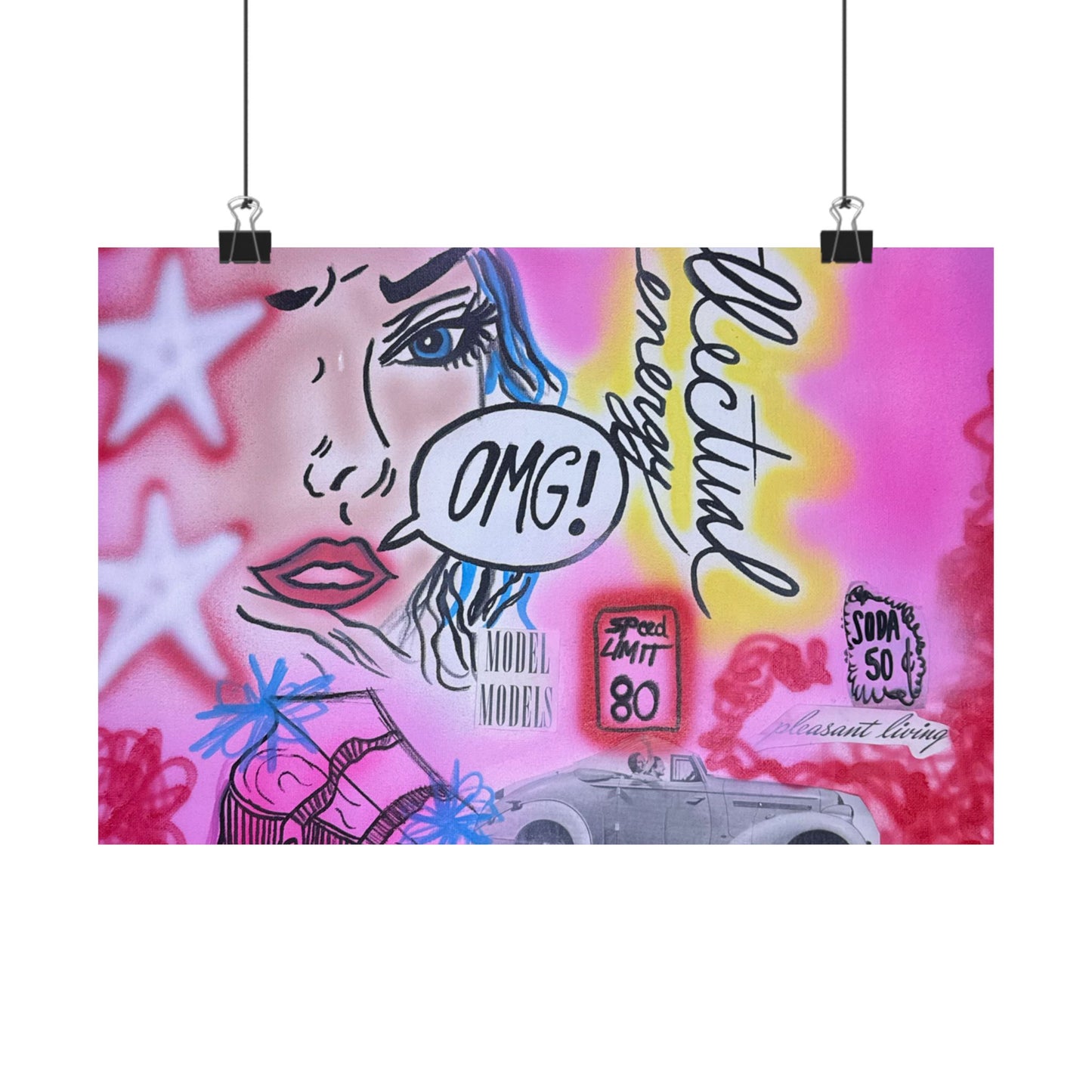 "intellectual energy" airbrush horizontal print