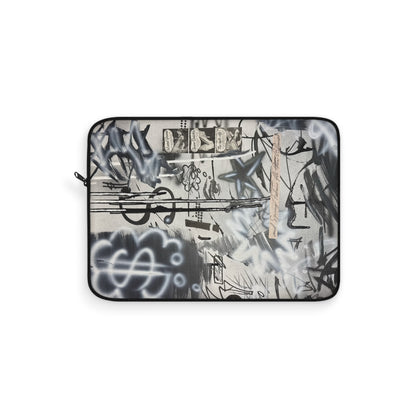 "monochrome mood" airbrush laptop sleeve