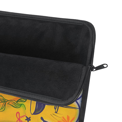 "citrus coastline" airbrush laptop sleeve
