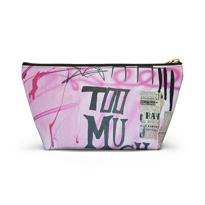 “too much motion" airbrush makeup pouch