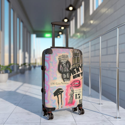 "new york, new york" airbrush suitcase