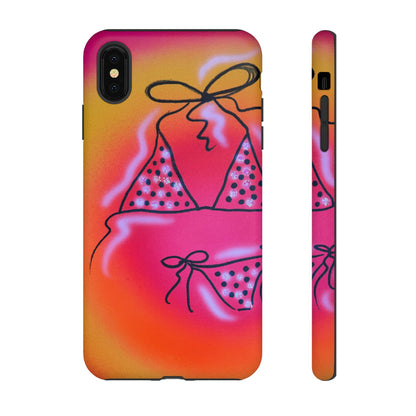 "glitter bikini" airbrush iPhone case