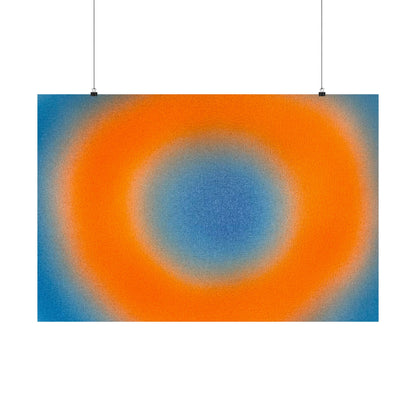 "citrus sky aura" airbrush horizontal print