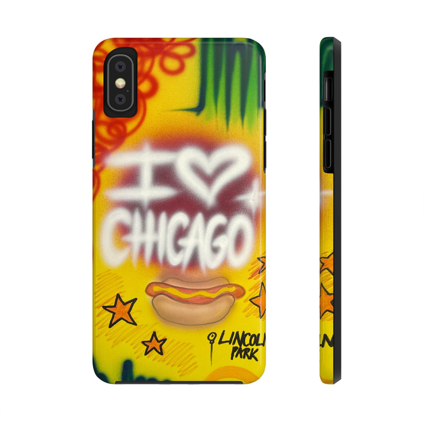"chicago" airbrush iPhone case