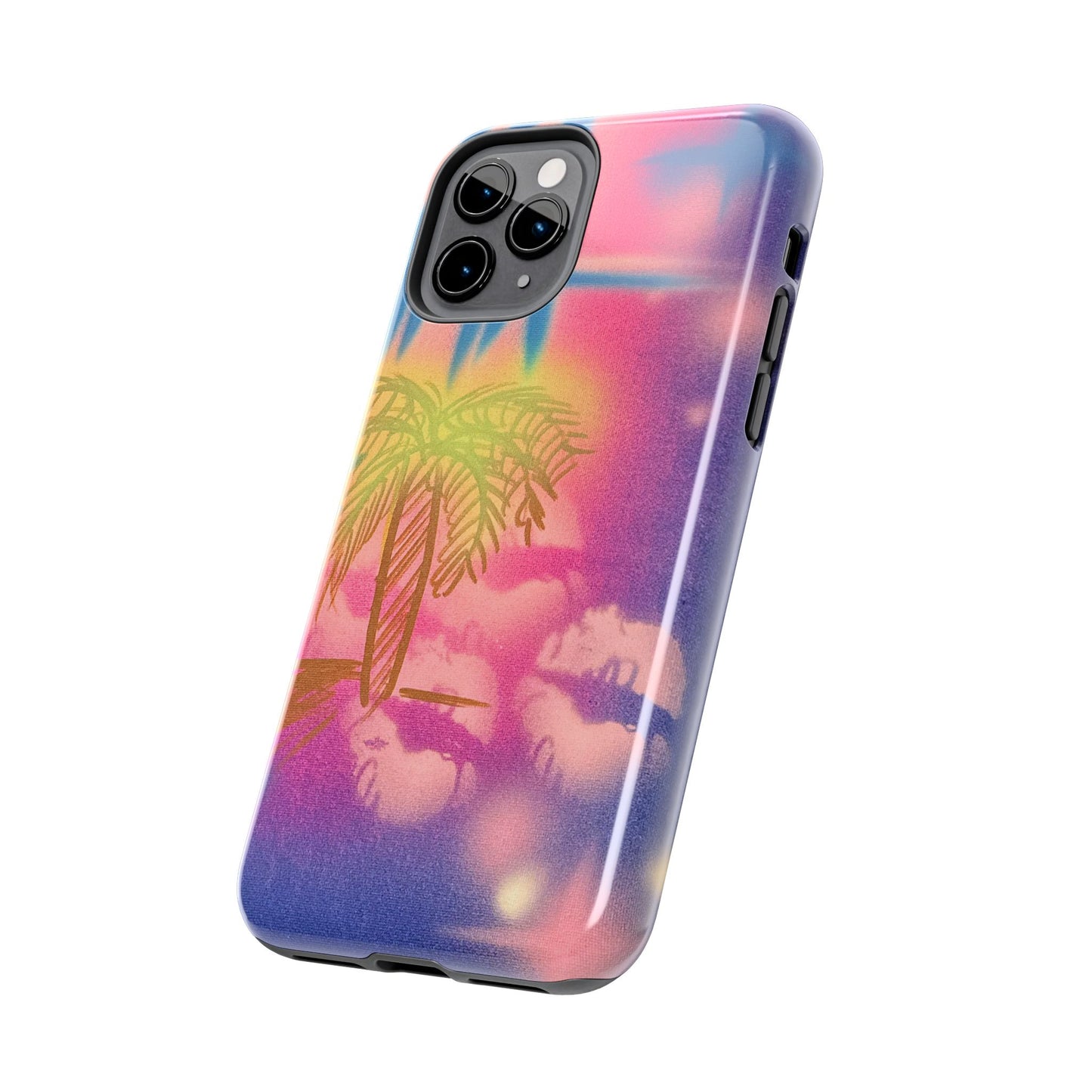 "glowy night" airbrush iPhone case