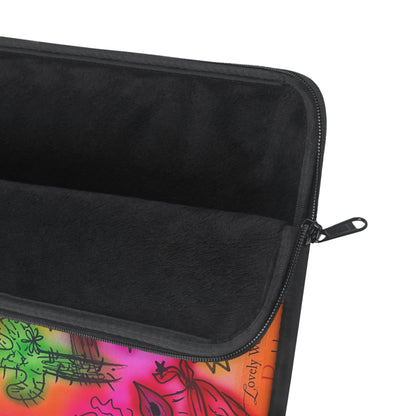 "wild, wild west" airbrush laptop sleeve