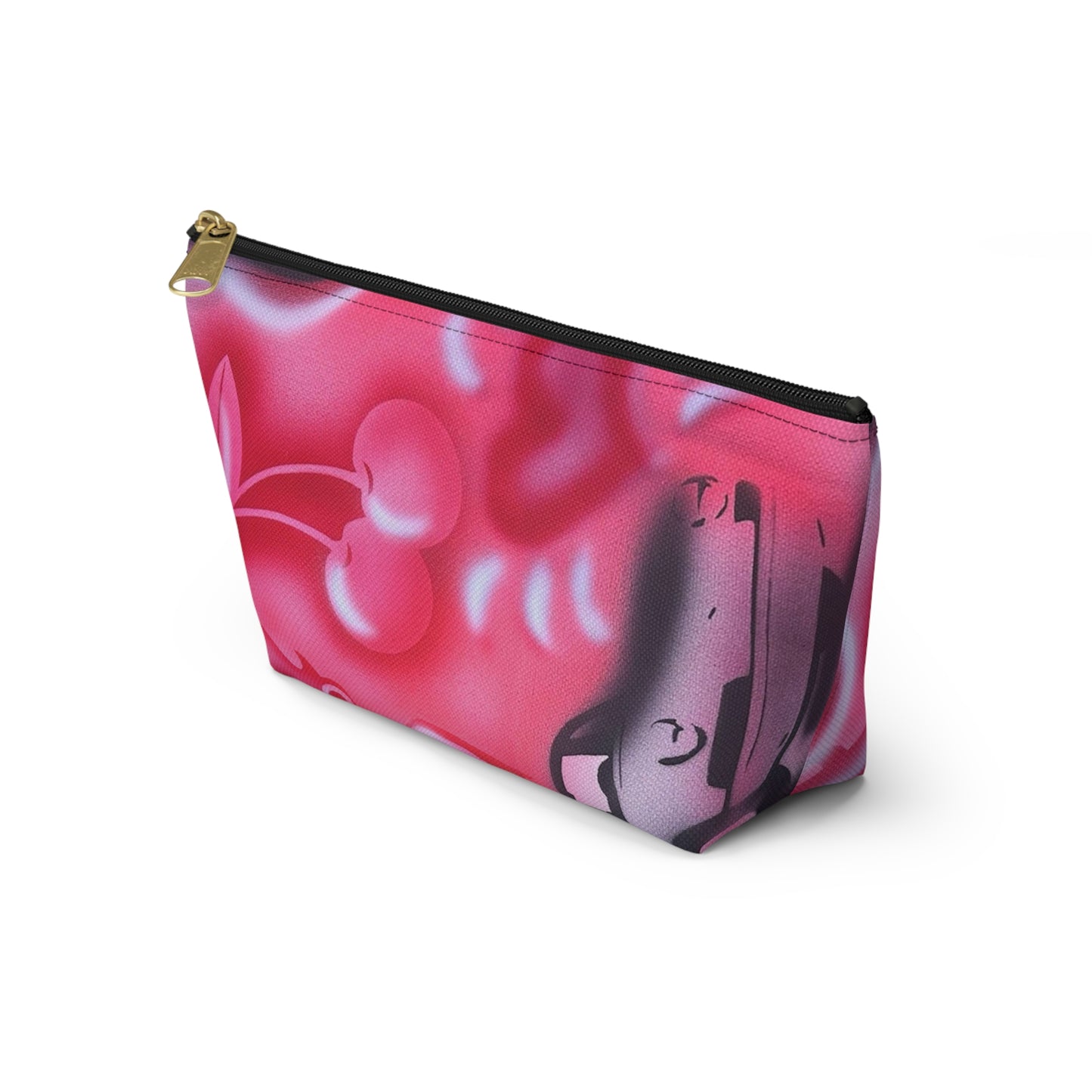 "on her way" airbrush makeup pouch