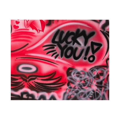 "lucky you! pt. 2" airbrush horizontal print