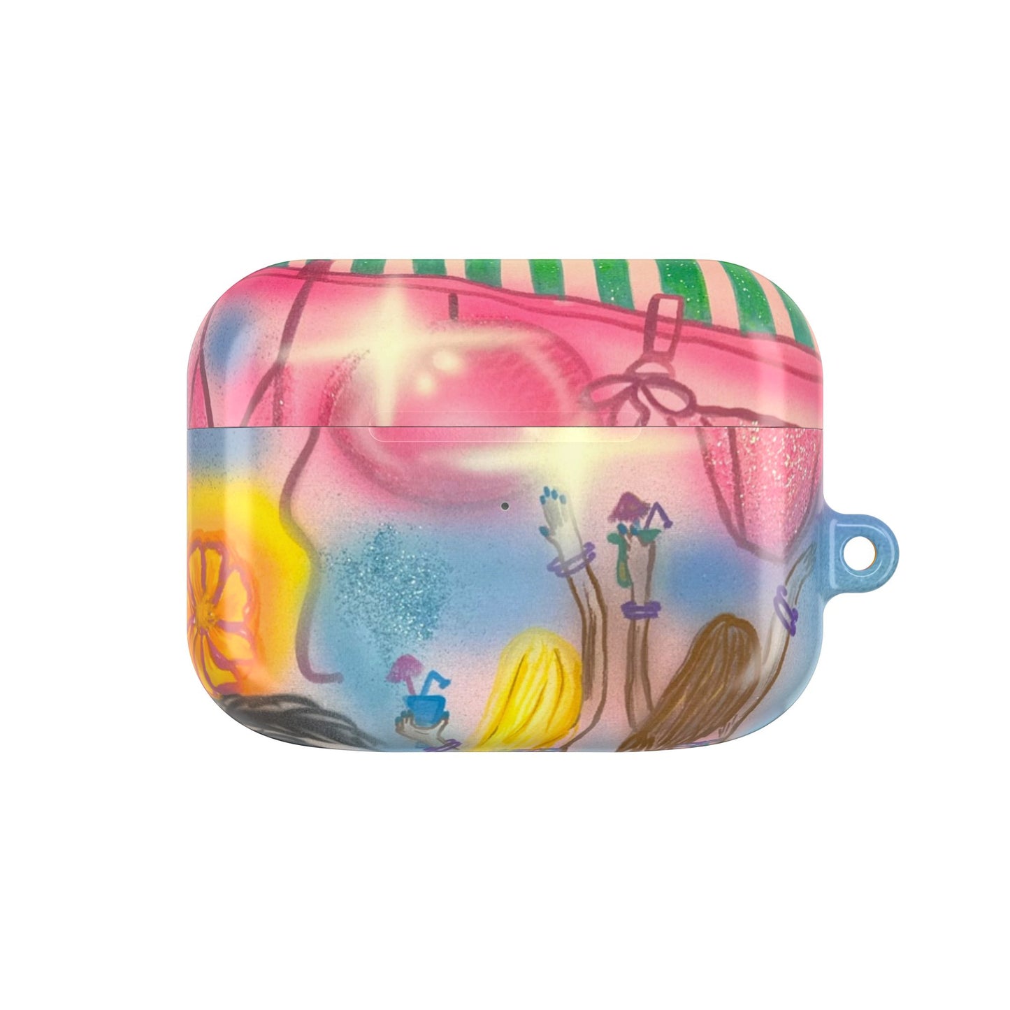 "kinis & tinis" airbrush airpod cases