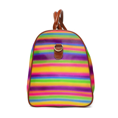 "colorful stripes" airbrush waterproof bag