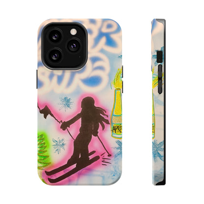 MagSafe "winter escape" airbrush iPhone case