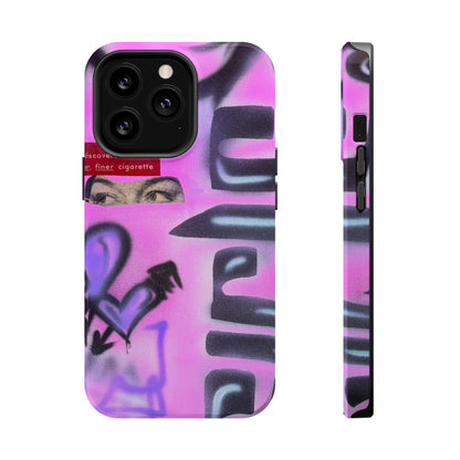 MagSafe "purple princess" airbrush iPhone case