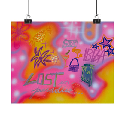 "ibiza" airbrush horizontal print