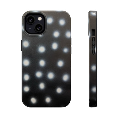 MagSafe "coconut noir polka dot" airbrush iPhone case