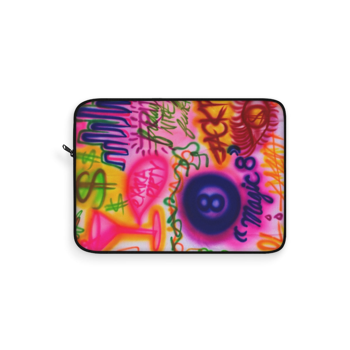 "colorful chaos" airbrush laptop sleeve